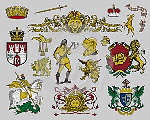 Heraldic elements set 7