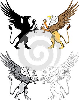 Heraldic Griffin Vector