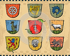 Heraldic Shields