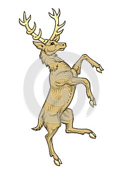 Heraldic Stag