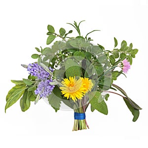 Herb and Flower Leaf Posy