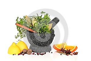 Herb, Spice and Fruit Selection