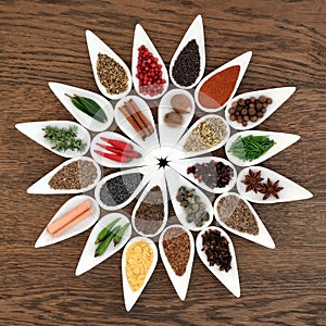 Herb and Spice Wheel