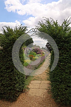 Herbaceous border at  Oxburgh Hall