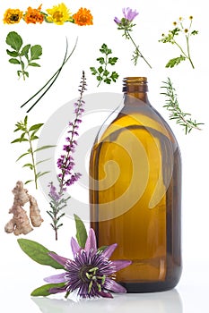 Herbal and alternative medicine concecpt
