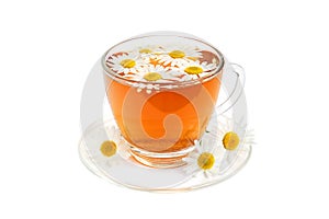 Herbal camomile tea