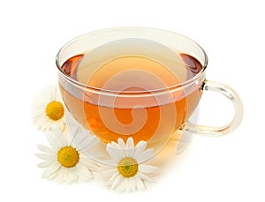 Herbal camomile tea