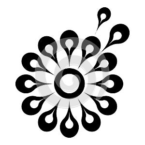 Herbal dandelion icon, simple style photo