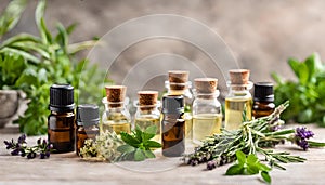 Herbal Essence Harmony: A Captivating Display of Aromatic Herbs and Spices for Culinary Enthusiasts and Health Aficionados