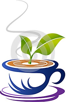 Herbal green tea logo