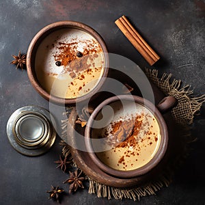 herbal Masala Chai or traditional beverage tea