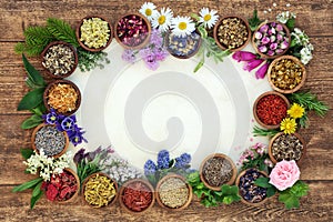 Herbal Medicine Background Border photo