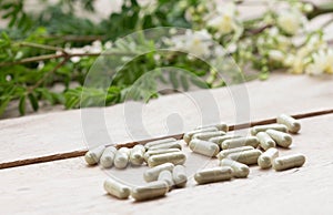 Herbal medicine capsule