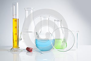 herbal medicine natural organic and scientific glassware