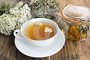 Herbal Medicine, Tea, Yarrow, Savory, Chamomile and Calendula Oi