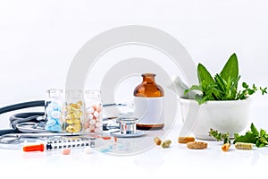 Herbal medicine VS Chemical medicine the alternative health care photo