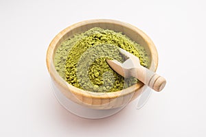 Herbal Mehandi or Henna powder used for Tattoo or as a Hair Dye in India