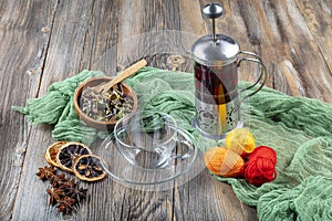 Herbal mix tea and healthy drink. Mixed Winter Tea