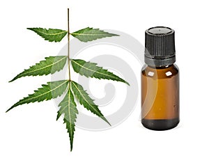 Herbal neem oil concept