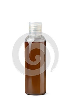 herbal oil bottle isolated on white background