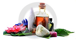 Herbal oil bottles