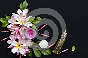Herbal oils from flowers frangipani smells scents