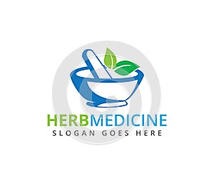 herbal pharmacy medical treatment medicine clinic logo design