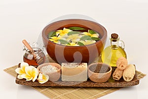 Herbal spa treatment with good skin care.