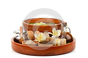 Herbal spa treatment with good skin care.