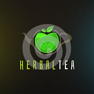 Herbal tea logo template