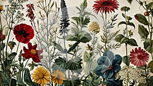Herbarium Classic Detailed Botanicals - AI Generated