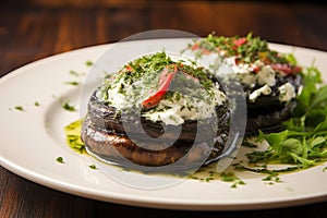 Herbed Cream Cheese Portobello Delights.