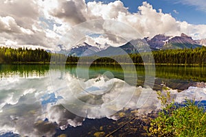 Herbert Lake in The Rockies Alberta, Canada