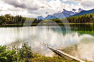 Herbert Lake in The Rockies Alberta, Canada
