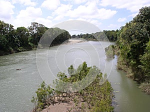 Herbert River - View from John Row Bridge - looking for crocodiles