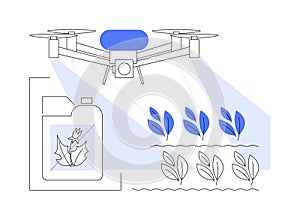 Herbicides isolated cartoon vector illustrations.