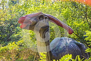 Herbivorous dinosaur - parssaurolophus photo