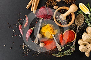 Herbs condiments and spices