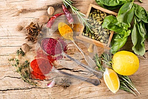 Herbs condiments and spices photo