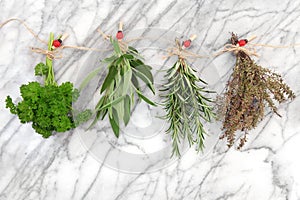 Herbs Hanging and Drying