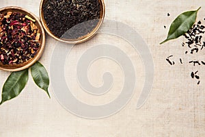 Herbs, plants and leaves, used in Chinese medicine