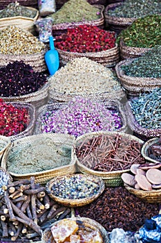 Herbs and spices souks of Marrakesh photo