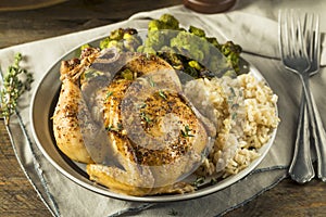 Herby Baked Cornish Game Hens