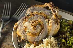 Herby Baked Cornish Game Hens