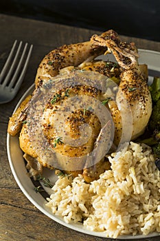 Herby Baked Cornish Game Hens