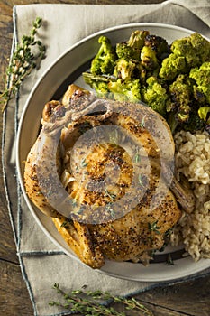 Herby Baked Cornish Game Hens