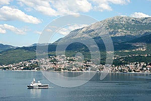 Herceg Novi in Montenegro,view from Forte Rose