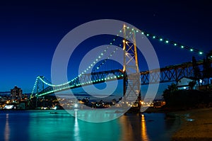 Hercilio Luz bridge the most common postal card from FlorianÃ³polis Brazil