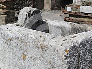 Herculaneum or Ercolano an ancient Roman town.Italy.