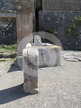 Herculaneum or Ercolano an ancient Roman town.Italy.